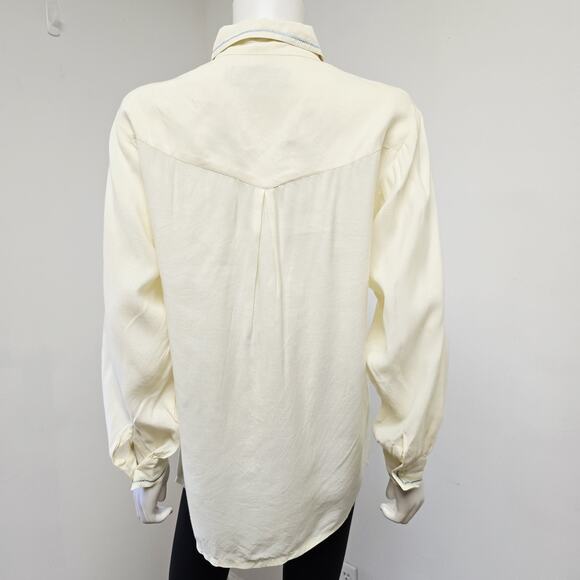 Sundance Shirt Size S Womens Embroidered Western Cowgirl Button Up Long Sleeve - Picture 3 of 8